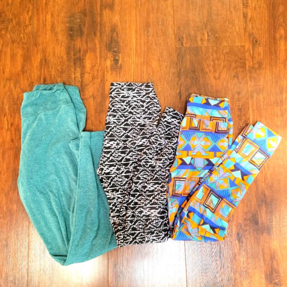 Lularoe Tween Leggings- 3 pair